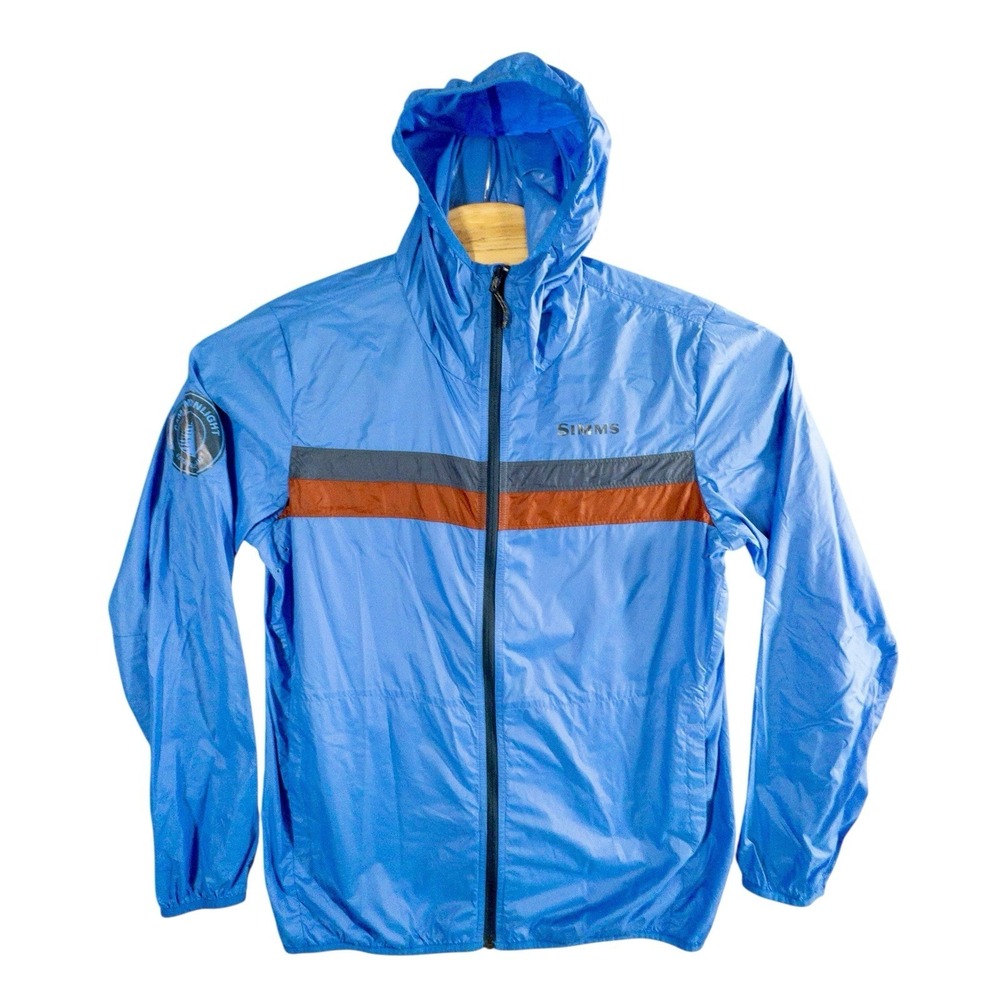 Simms Pertex Quantum Parka Jacket‎ Mens M Full Zip Hooded Gorpcore Outdoors Fish